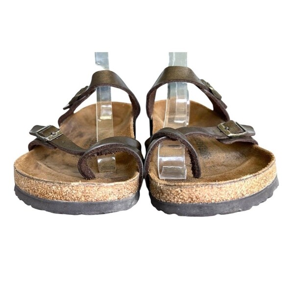 Birkenstock Mayari Brown Leather Buckle Sandals Women\'s Size 9